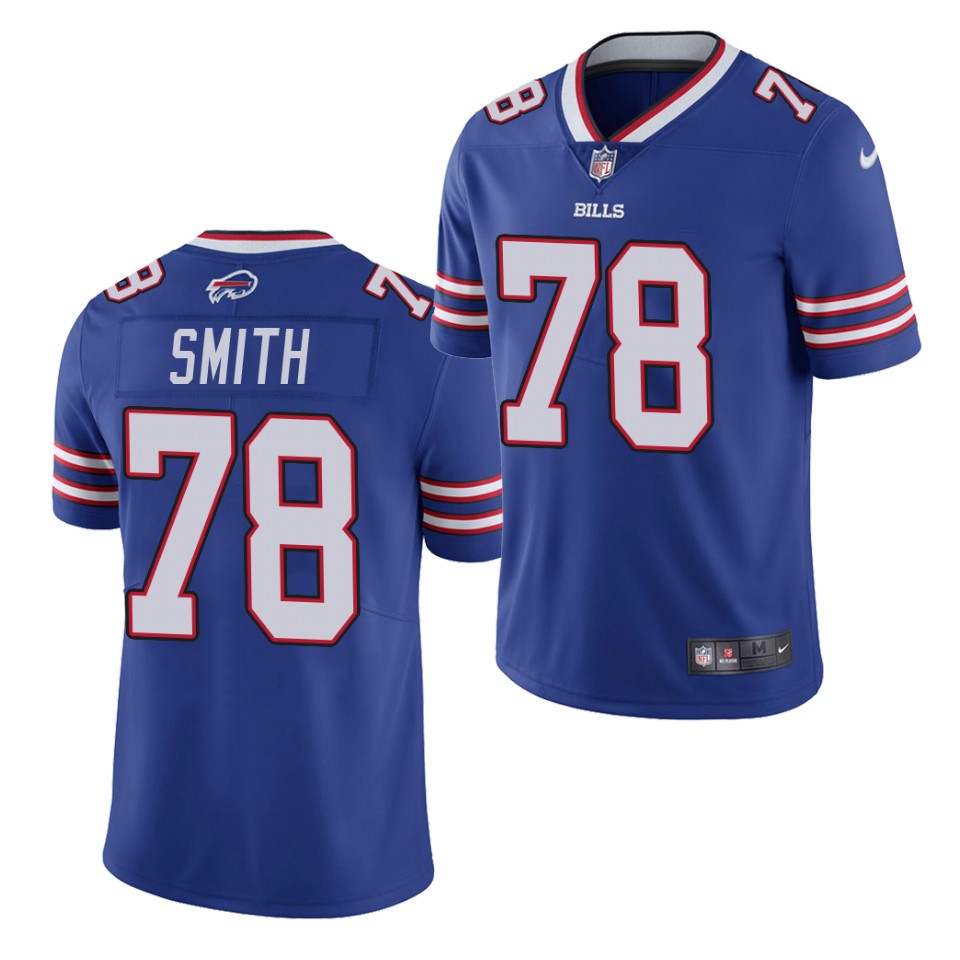 Men's Buffalo Bills #78 Bruce Smith Blue Vapor Untouchable Stitched NFL Jersey